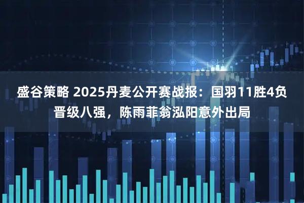 盛谷策略 2025丹麦公开赛战报：国羽11胜4负晋级八强，陈雨菲翁泓阳意外出局